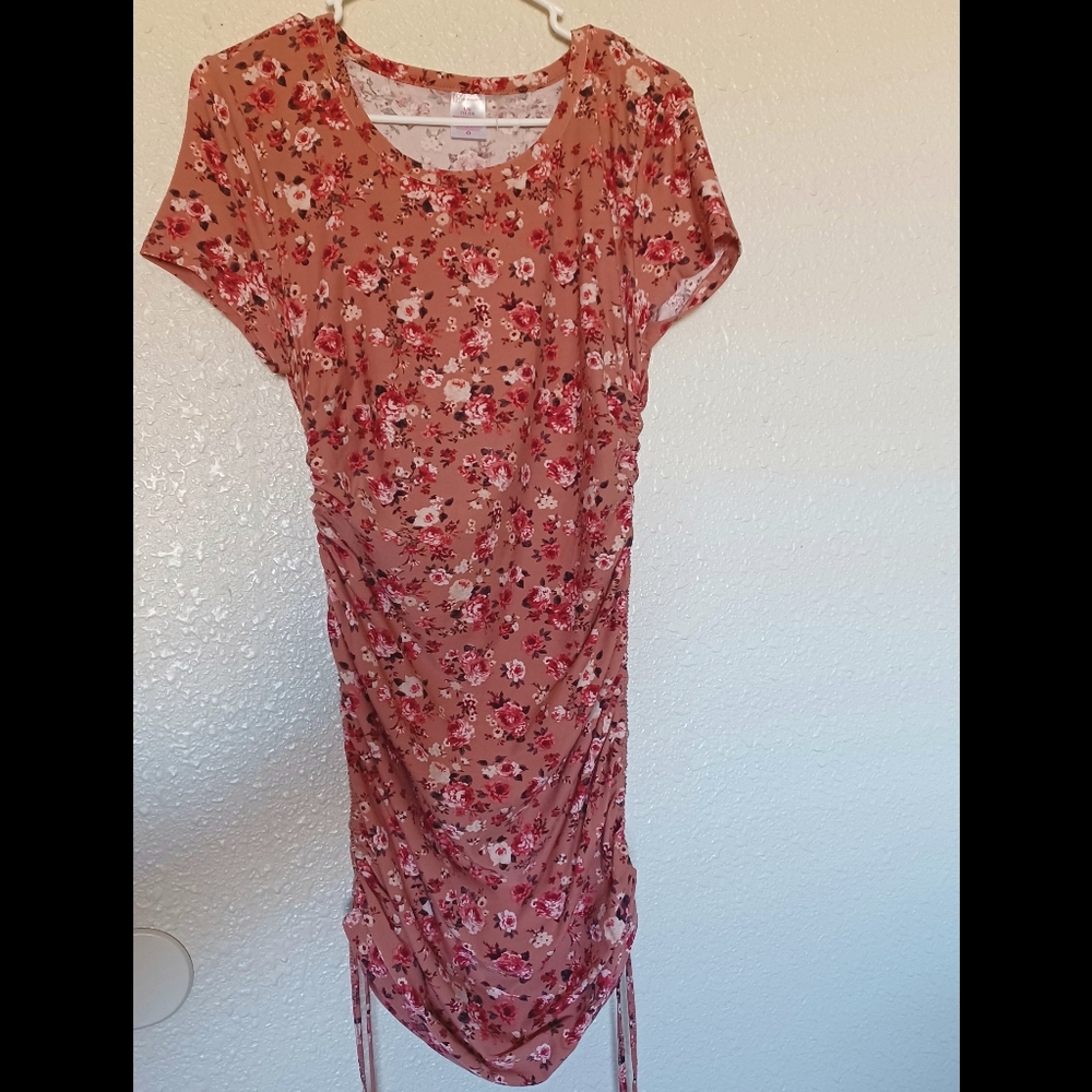 Pink flower dress